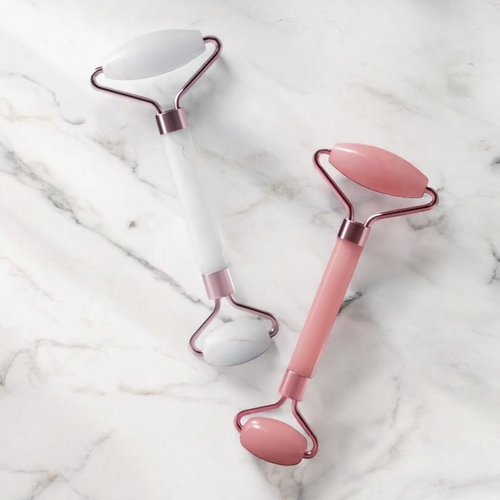 Gua-Sha & Rouleau de Massage Visage – Soin Anti-Âge Naturel